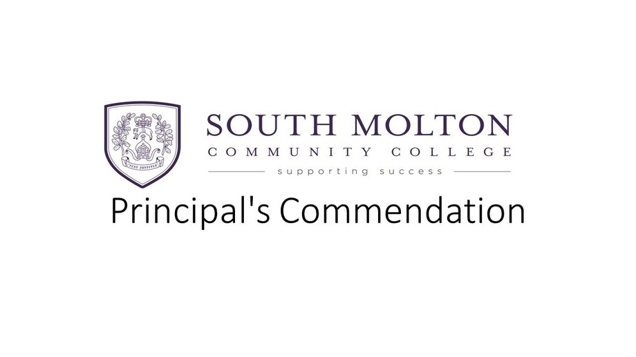 Principal's Commendation - News - South Molton Community College