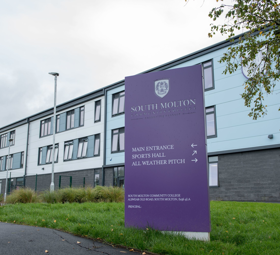 Front of school